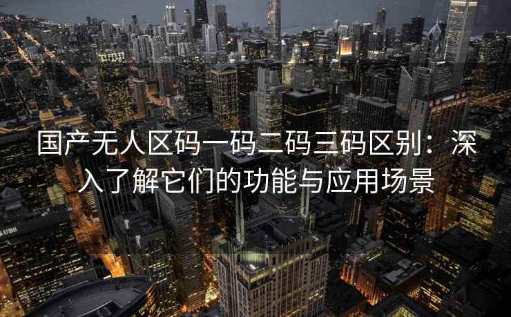 国产无人区码一码二码三码区别：深入了解它们的功能与应用场景